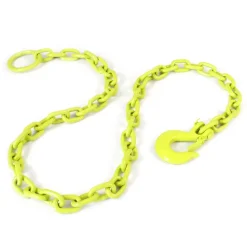 XPOtool Forstkette Rückekette rund 1,65m x 8mm Aufhängeglied Sicherheitshaken