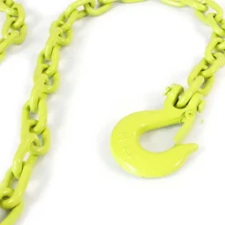 XPOtool Forstkette Rückekette rund 1,65m x 8mm Aufhängeglied Sicherheitshaken