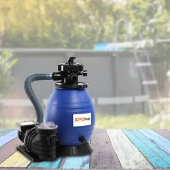 XPOtool Sandfilteranlage 250W 26l Filtertank 10000l/h Pool Pumpe Filterpumpe