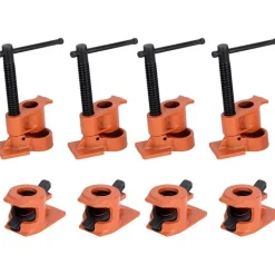 4x Rohr Schraubzwinge 1/2 Zoll, Schnellspann Mechanismus für Holzbearbeitung