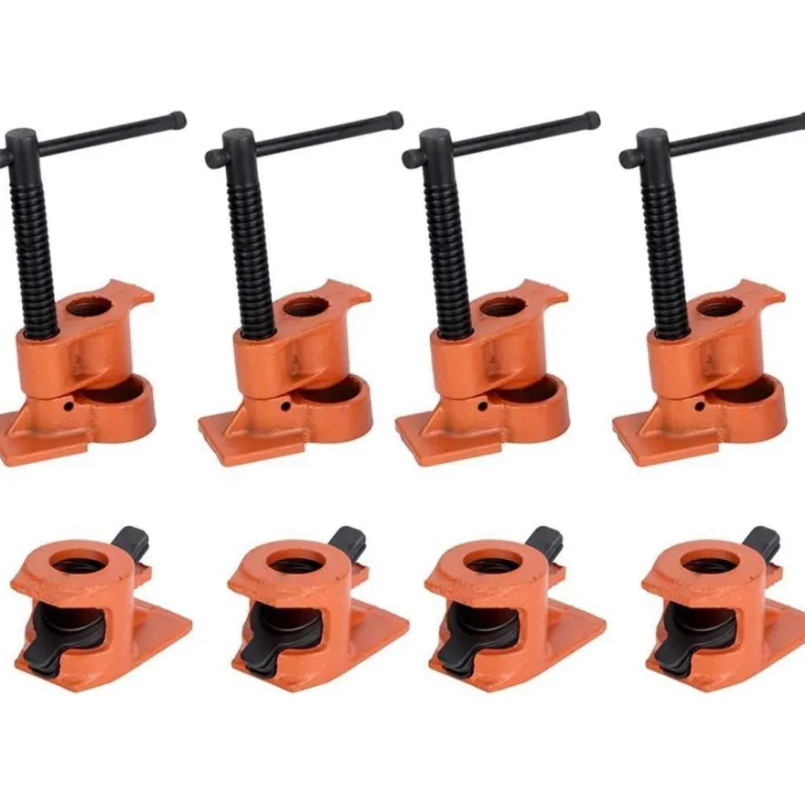 4x Rohr Schraubzwinge 1/2 Zoll, Schnellspann Mechanismus für Holzbearbeitung