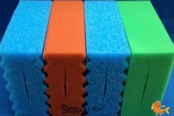 4 x Rot, Blau + Grün Steppan Filterschwamm passend für Oase BioSmart Filter