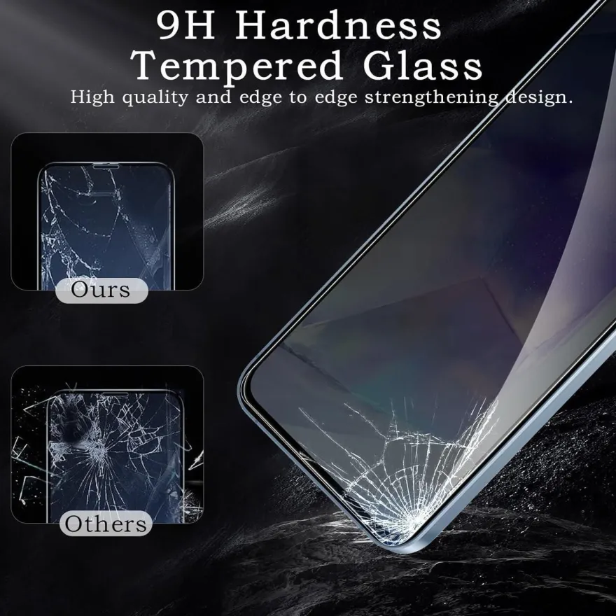2x Samsung Galaxy A55/A35 Sichtschutz Panzerglasfolie 9H HD Blickschutzfolie