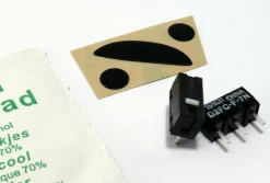 2x Schalter L&R-Klick + 1 Set Gleitpad, Ersatz-Füße für Logitech M185, M220 M175