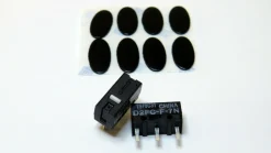 2x Schalter L & R + 2 Set Gleitpad, Ersatz-Füße für Logitech M215, M310, M325