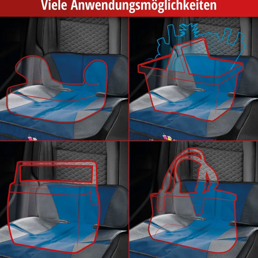 2x Schutz-Unterlage Schon-Bezug Kindersitz Auto Sitz-Schoner Autositz-Auflage