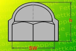 25 x Sechskant Schutzkappen Grau Schlüsselweite 13 - Schrauben - Kappen