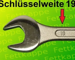 50 x Sechskant Schutzkappen Schwarz Schlüsselweite 19 - Schrauben - Kappen