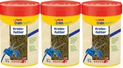 3x Sera Crabs Nature 100ml - Krebsfutter fördert Farbausprägung MHD 02/25