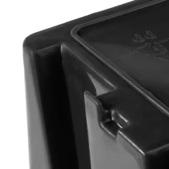 100x Sichtlagerbox Sortierbox Lagerbox Stapelbox schwarz NP4 Lagersystem