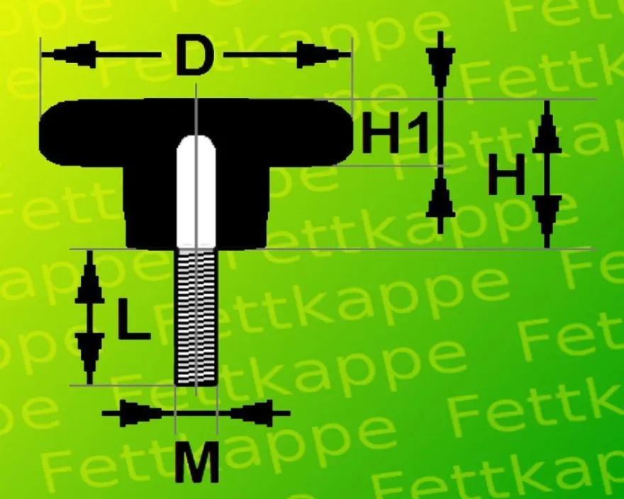 25 x Sterngriffschraube M6 x 20 mm - Griff Ø 32 mm - Sternschraube Klemmschraube