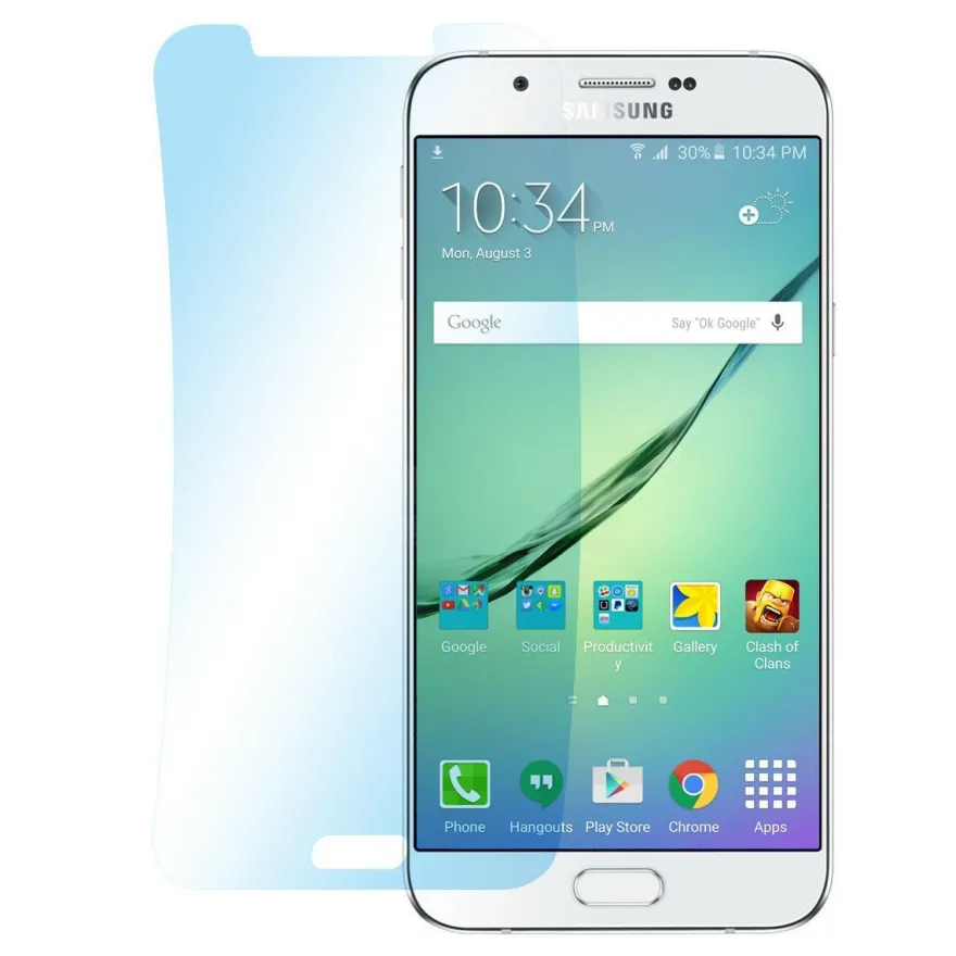3x Super Clear Schutz Folie Samsung Galaxy A8 (2016) Display Screen Protector