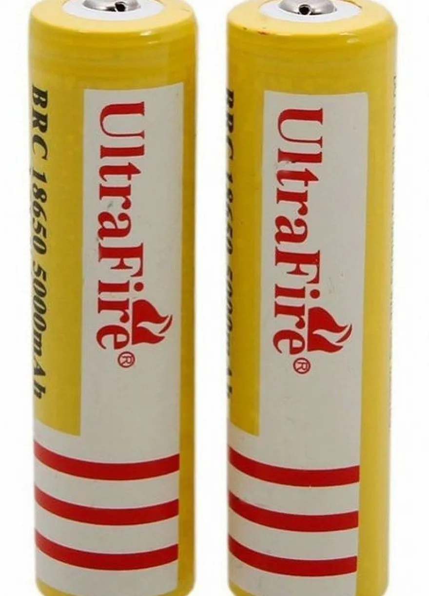 2x UltraFire BRC 18650 Li-Ion Akku - 5000 mAh, 3,7V