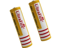 2x UltraFire BRC 18650 Li-Ion Akku - 5000 mAh, 3,7V