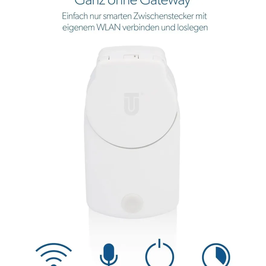 3x Unitec Smart Steckdose WLAN Outdoor IP44 Zwischenstecker Alexa Google Tuya