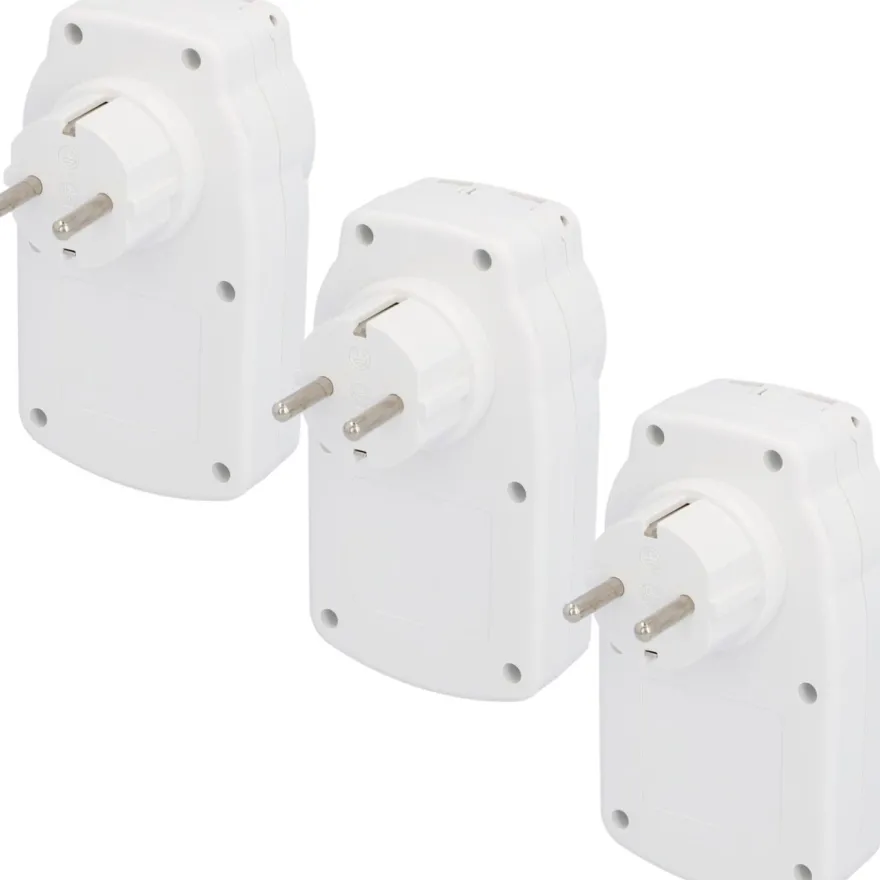 3x Unitec Smart Steckdose WLAN Outdoor IP44 Zwischenstecker Alexa Google Tuya