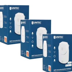 3x Unitec Smart Steckdose WLAN Outdoor IP44 Zwischenstecker Alexa Google Tuya