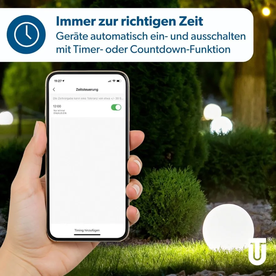 3x Unitec Smart Steckdose WLAN Outdoor IP44 Zwischenstecker Alexa Google Tuya