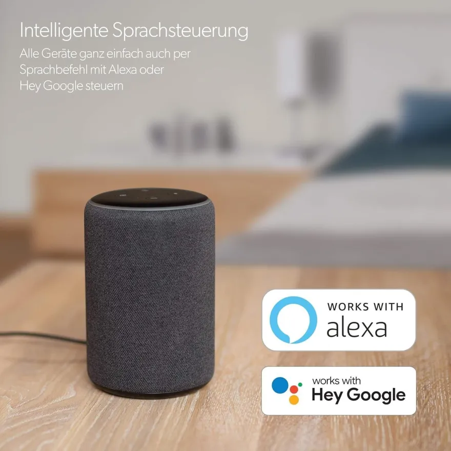 3x Unitec Smart Steckdose WLAN Outdoor IP44 Zwischenstecker Alexa Google Tuya