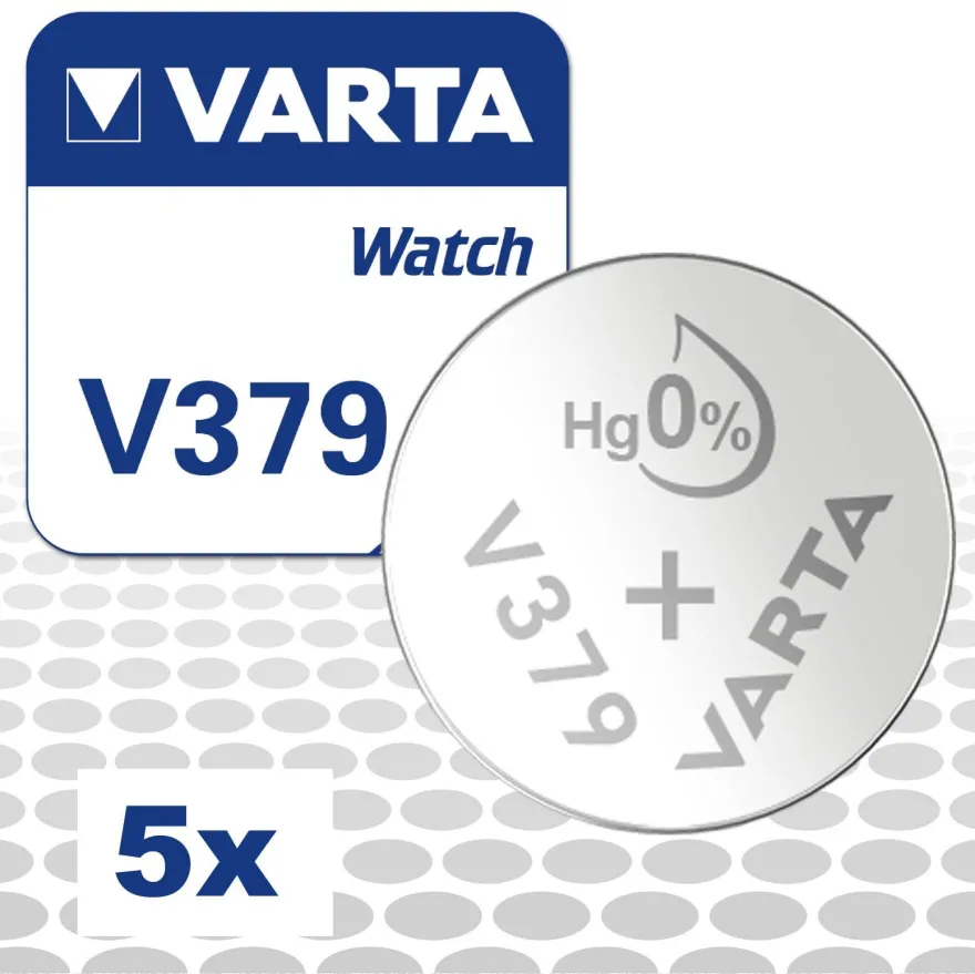 5x Varta V379 / SR521SW Watch Uhrenbatterien 379 SR63 Batterien Knopfzellen