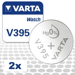 2x Varta V395 Uhrenbatterien 1,55 V SR927SW SR57 AG7 LR926 LR927 38mAh 395