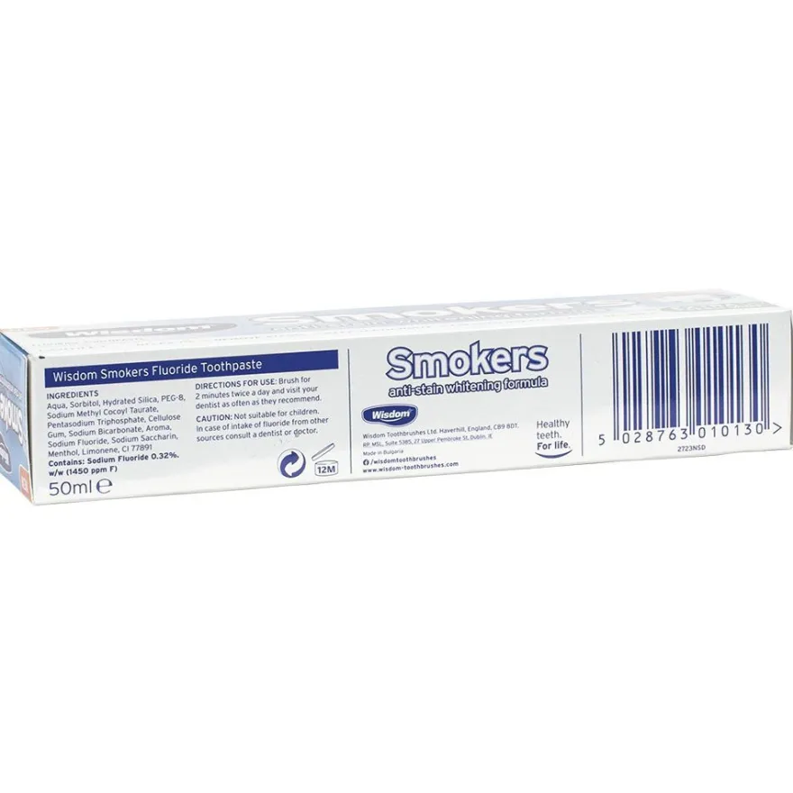 3x Wisdom Smokers anti Stain Whitening Zahnpasta 50ml