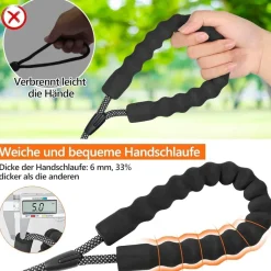 X XBEN Schleppleine für Hunde, 1.5M 12mm, starke Hundeleine mit gepolstertem