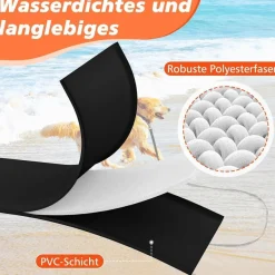 X XBEN Wasserdichte Schleppleine für Hunde, 30M, Gummierte Laufleine mit