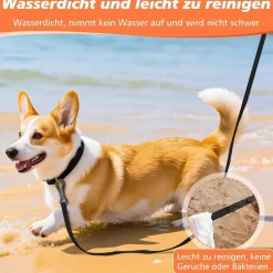 X XBEN Wasserdichte Schleppleine für Hunde, 30M, Gummierte Laufleine mit