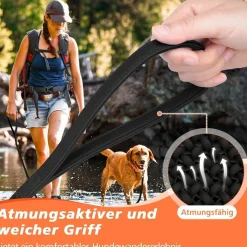 X XBEN Wasserdichte Schleppleine für Hunde, 30M, Gummierte Laufleine mit