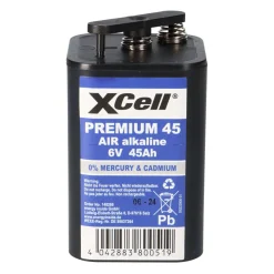 12x XCell Premium 45 4R25 Zink-Luft-Batterie 6V 45Ah – passend für Baustellen