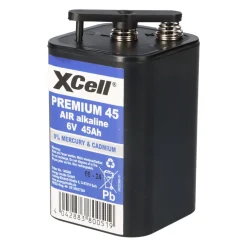 12x XCell Premium 45 4R25 Zink-Luft-Batterie 6V 45Ah – passend für Baustellen