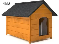 XXL Hundehütte Holz Hundehütte Massiv Wetterfest Echtholz isolierte