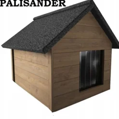 XXL Hundehütte Holz Hundehütte Massiv Wetterfest Echtholz isolierte
