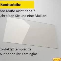 310 x 310 x 4 mm Kaminglas ohne/mit Dichtungsset Ofenscheibe plan für Ofen Kamin
