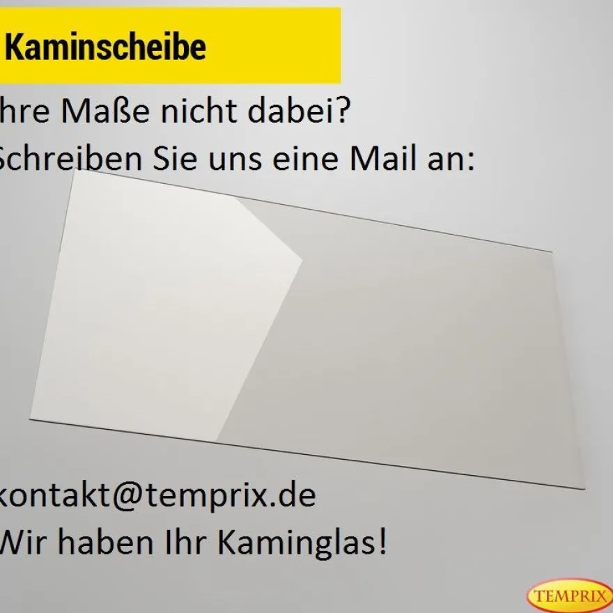 310 x 310 x 4 mm Kaminglas ohne/mit Dichtungsset Ofenscheibe plan für Ofen Kamin