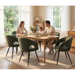 Ya-Home Esszimmerstühle 2er Set Küchenstühle mit Armlehne, gepolsterte