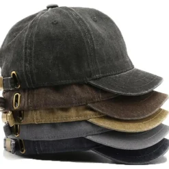 YAMEE Unisex Baseballkappe mit kurzer Krempe, atmungsaktiv, verstellbar
