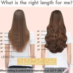 YDDM Tape Extensions Echthaar Balayage Braun 40cm 80g Dunkelbraun mit Chestnut