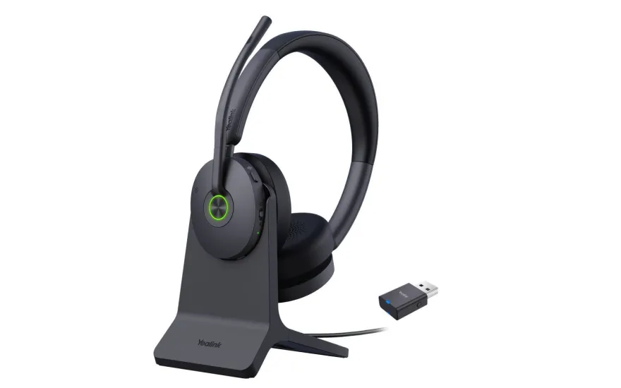 Yealink WH68 Hybrid - Headset - On-Ear - DECT / Bluetooth