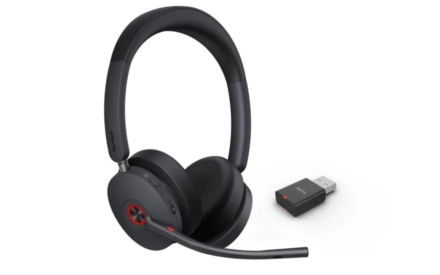 Yealink WH68 Hybrid - Headset - On-Ear - DECT / Bluetooth