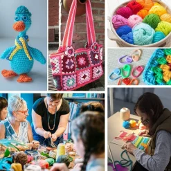 YINVA Häkelnadel Set 90 Stück Häkelgarn 2mm-8mm Ergonomische Nadeln Crochet