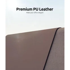 YSAGi Premium Schreibtischunterlage 60x35cm XXL, rutschfest Lederoptik