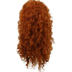 Yuehong Damen Perücke: Lange Lockige Orange Prinzessin Cosplay Haare
