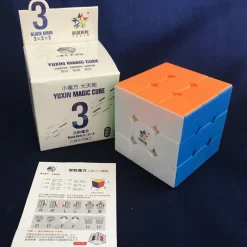 YuXin Black Kirin 3x3 - stickerless - Zauberwürfel Speedcube Magischer Magic Cu