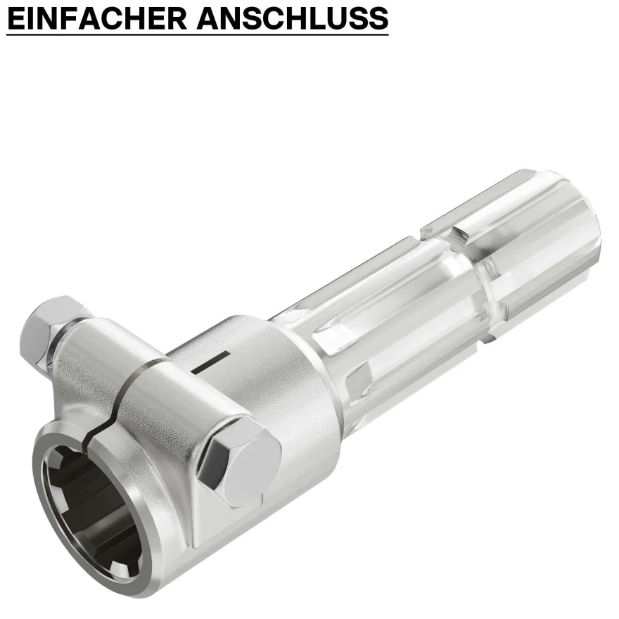 Zapfwelle 160mm Buchse Keilwellenaufnahme 8-32x38x6 für Ausgangswelle 8-32x38x6