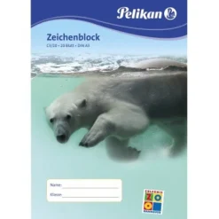 Zeichenblock DIN A3 20 Blatt (Deckblatt mit verschiedenen Tiermotiven)