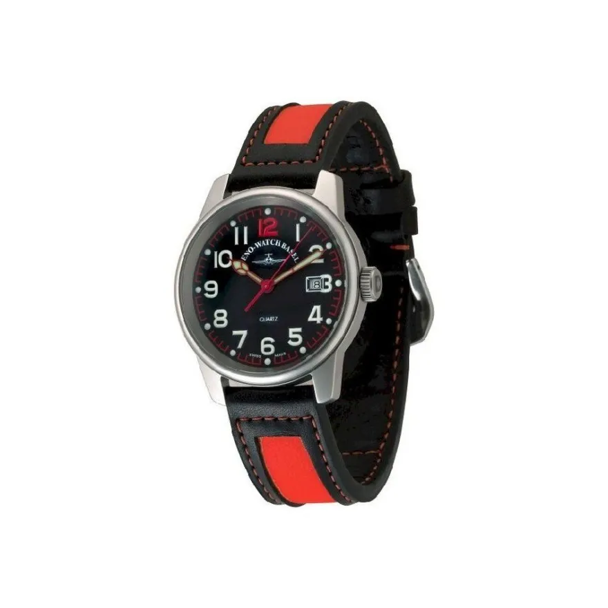 Zeno-Watch - Armbanduhr - Herren - Chrono - Classic Pilot Date - 3315Q-matt-a17