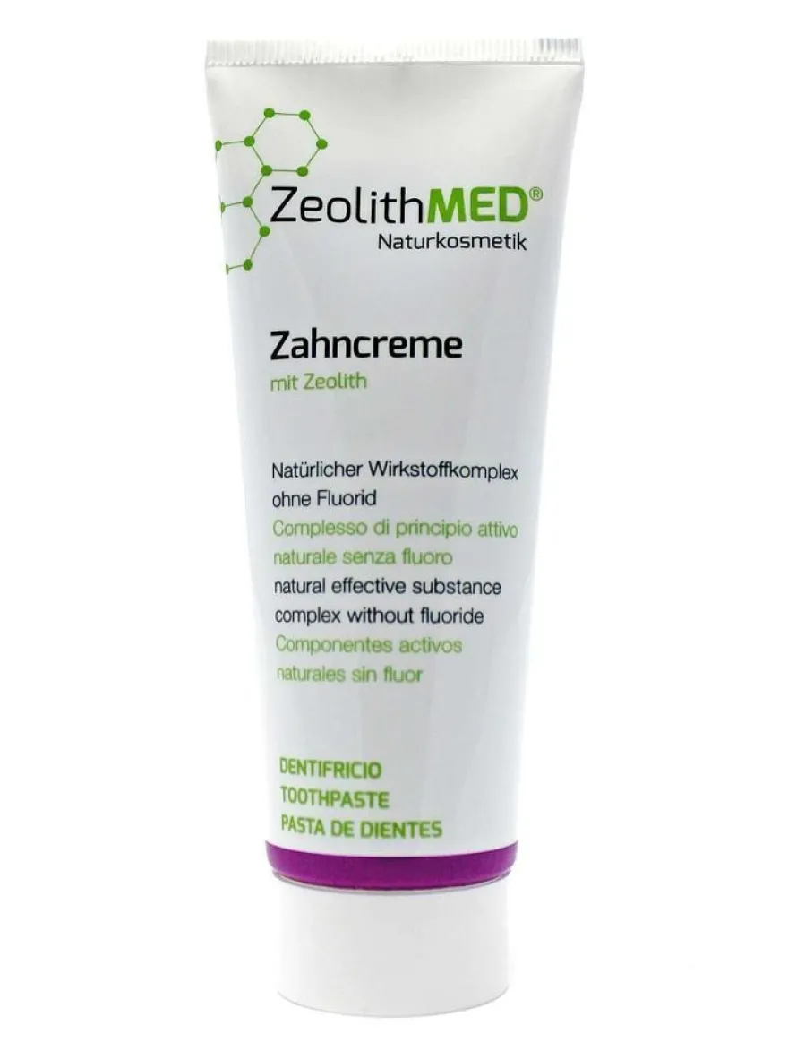 Zeolith MED® Zahncreme 75ml, Zahnpasta ohne Fluorid natürl. Mundpfege Naturkosmetik