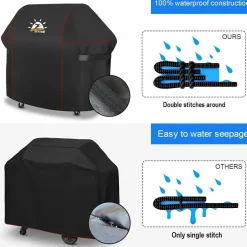 Zettum Grillabdeckung 152cm für Weber Genesis 300 Series Heavy Duty&Wasserdicht